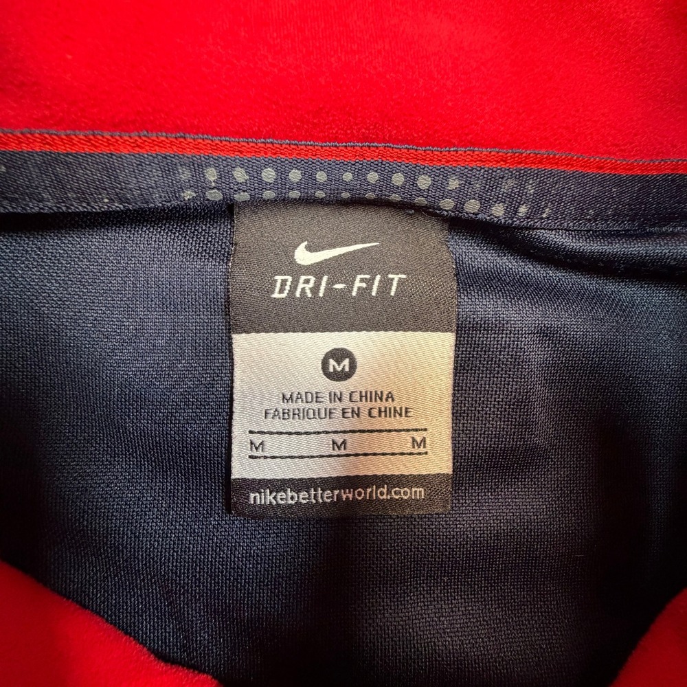 Nike Elite 1/4 Zip Pullover Mens Medium Navy Blue Dri-FIT Training Running READ - Picture 7 of 13